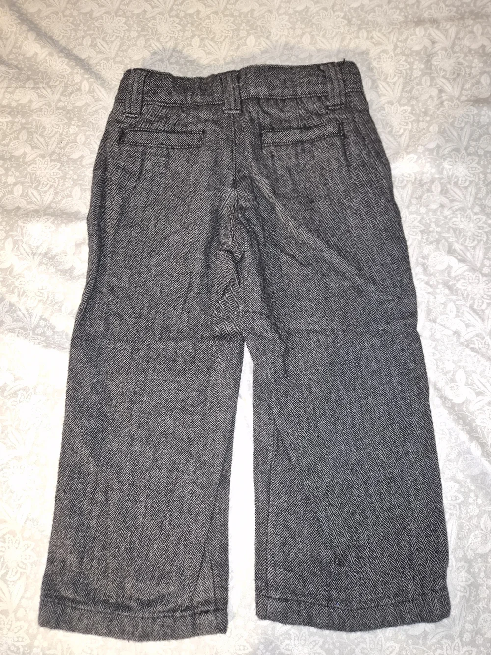 Gymboree Gray Herringbone Boy Dress Pants
